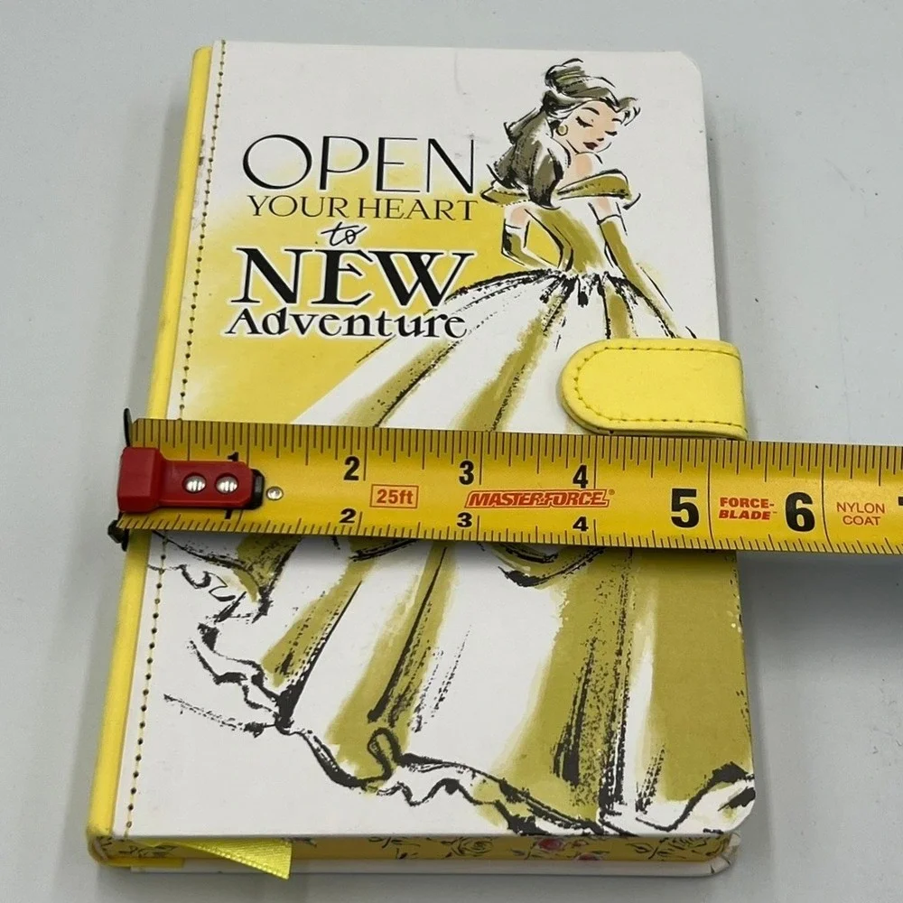 Disney Belle Journal Notebook Womens OS Yellow Good Beauty and the Beast Sketch